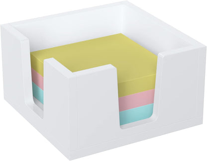 Acrylic Sticky Note Holder, Self-Stick Note Pad Holder W/O Pads - Note Dispenser Memo Pad Holder Desk Organizer for School Office Home (3''x3'' Clear)