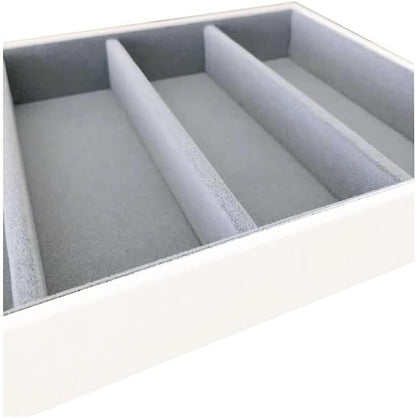 Premium Quality Sunglasses Tray Organizer Display PU Leather Exterior Soft Velvet Liner