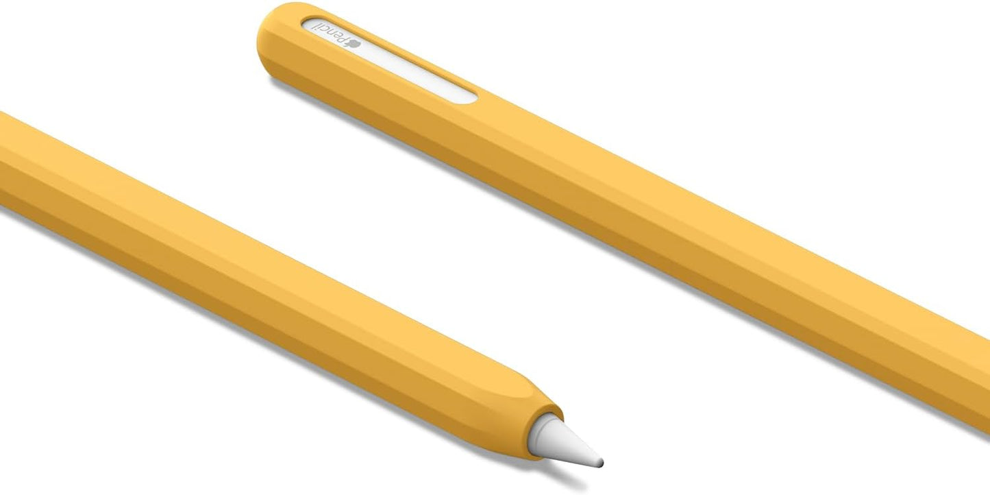 UPPERCASE Designs NimbleSleeve Premium Silicone Case Holder Protective Cover Sleeve Compatible with iPad Apple Pencil Pro and 2nd Generation Only (Beige)