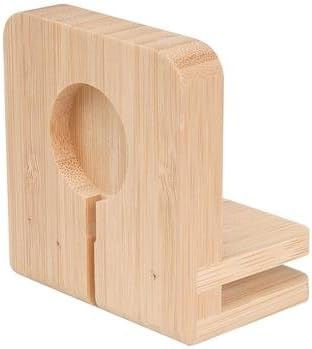 MobileVision Bamboo Charging Station & Multi Device Organizer Slim Version for Smartphones, Tablets, and Laptops