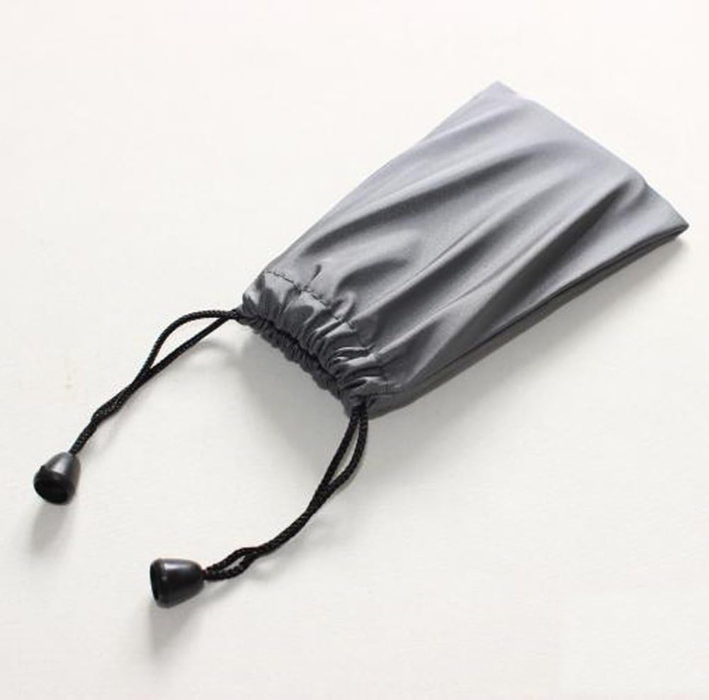 3 PCS Waterproof Carrying Storage Pouch Case Bags Drawstring Pocket Bags for Phones Power Bank Data Cable MP3 MP4 Accessories Bracelets Necklaces Rings Jewelry, etc, Gray
