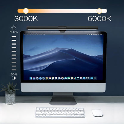 OOWOLF Monitor Light Bar with Remote, Ra95 Computer Monitor Lamp for Eye Caring, USB Reading Lamp Task Lamp, Dimmable Light Bar with Backlight, No Glare Space Saving Home Office 16.14" 1-Pack