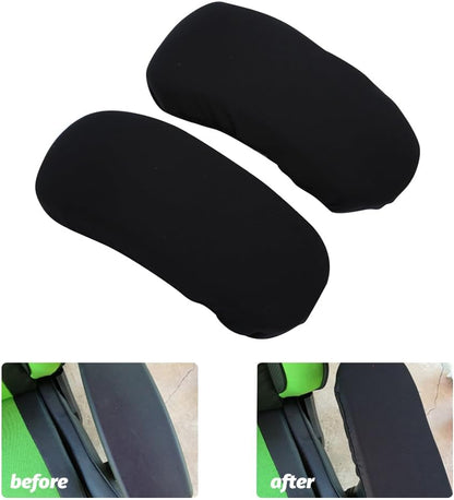 Kakalote Office Chair Armrest Covers, 1pair Stretchable Stretch Computer Chair Slipcover Desk Chairs Arm Cover for Office, Desk, Gaming Chairs (Black)