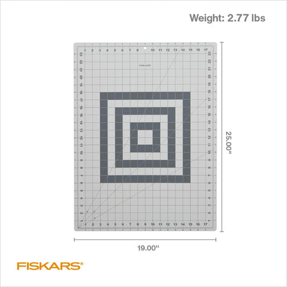 Fiskars Self Healing Cutting Mat with Grid for Sewing, Quilting, and Crafts - 18" x 24 Grid Lilac/Mountain Haze