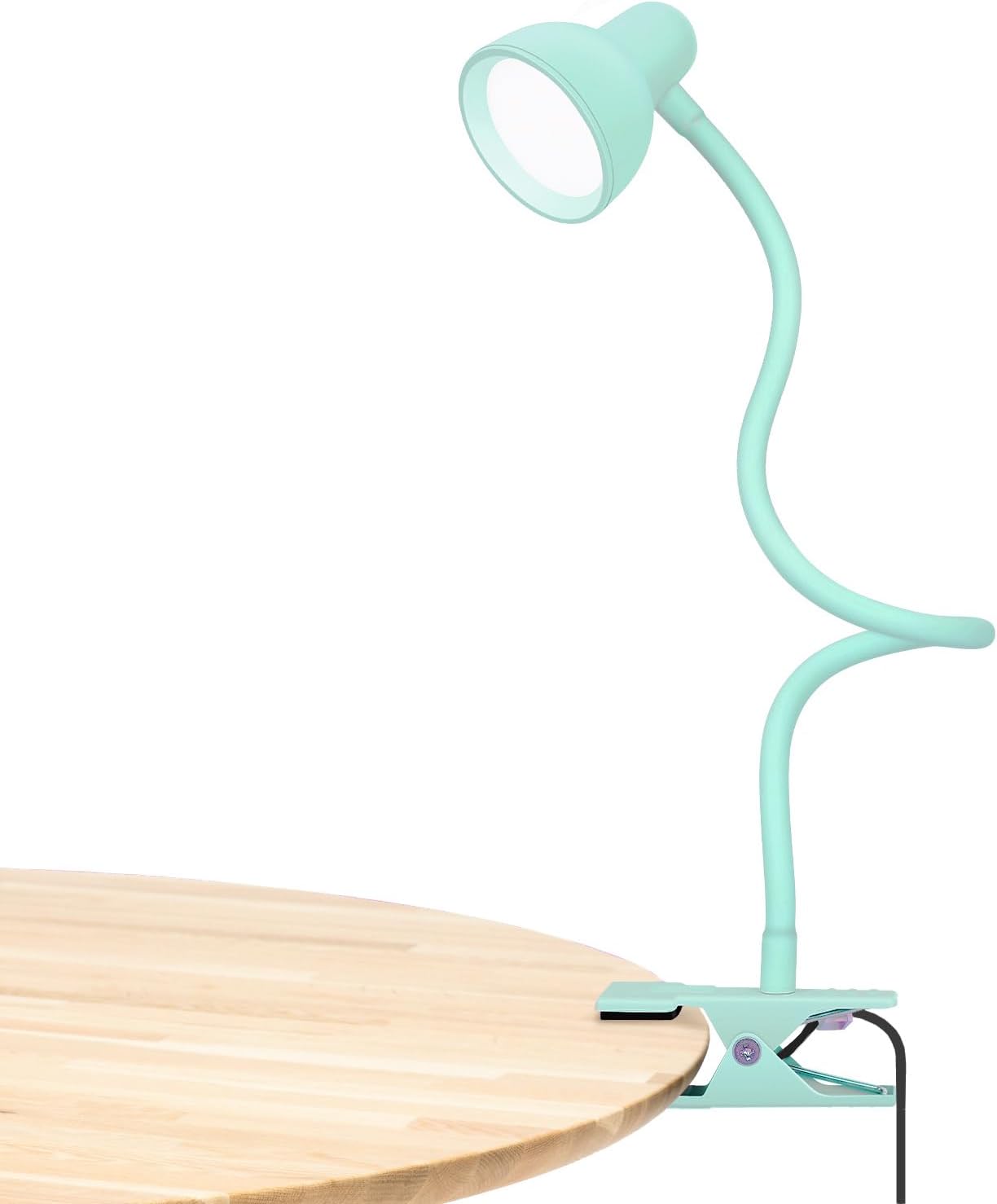 LiFMIRA Clip-on Reading Light - 3 Color Modes, 10 Dimmable Brightness, Eye Care Clamp Desk Lamp with Flexible Gooseneck for Reading in Bed, Desk, Headboard, Computer