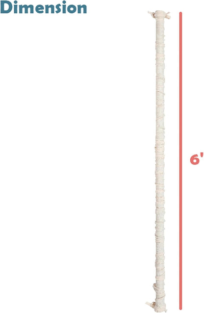Aspen Creative 15013-21A, 6' Wheat Faux Silk Fabric Cord & Chain Cover, Easy to Install for Lighting Fixture, Cable Management, Lamp Wire Cover