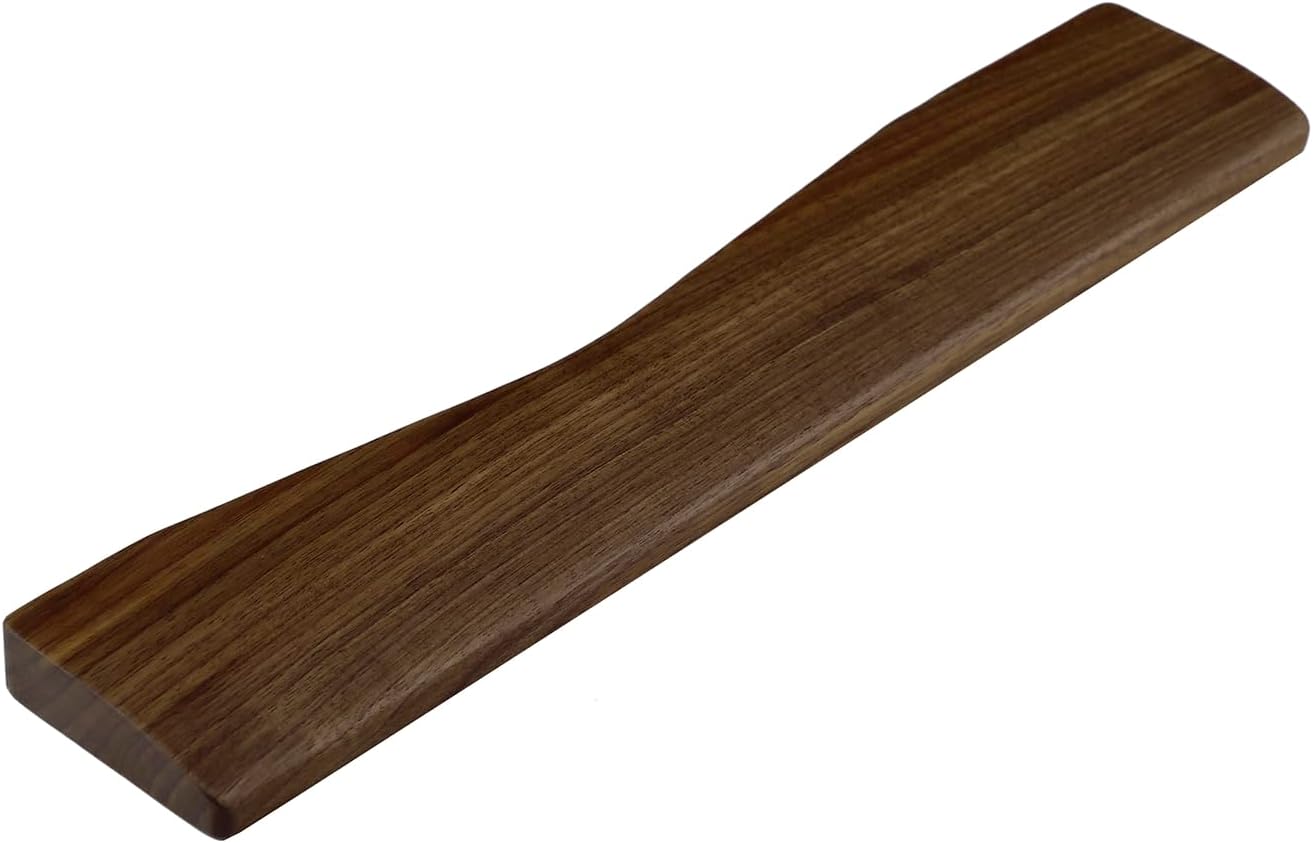 YMDK Wooden Wrist Rest Solid Wood Walnut for Keychron Q13 Pro Mechanical Keyboard