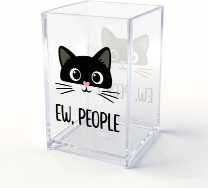The Makeup Artist Acrylic Cosmetic Pencil Pen Holder, Funny Vanity Accessories for Girls, Makeup Brushes Holder for Beauty Specialist Esthetician, Make Up Artist MUA Appreciation Gifts