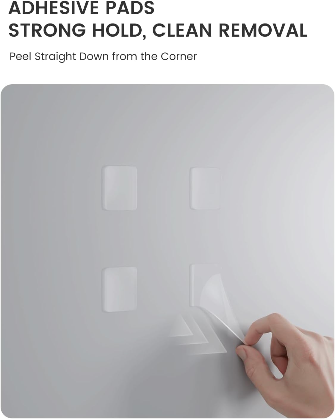 Fluxynara Cork Board Alternative Felt Strip Board 8-Pack 13"x2", Office Pin Board with 50 Push Pins, Adhesive Install for Bedroom Door & Home Office(Linen Dusk)