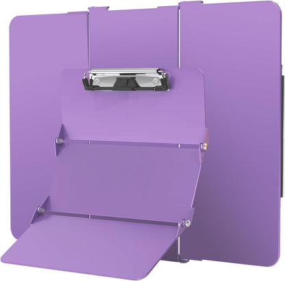 Nursing Clipboard Foldable, Foldable Clipboard w/Nursing Edition Cheat Charts,3 Layers Aluminum, Nurse Clip Board w/Low Profile Clip&Pen Clip Pocket for Nurses and Doctors,Light Blue