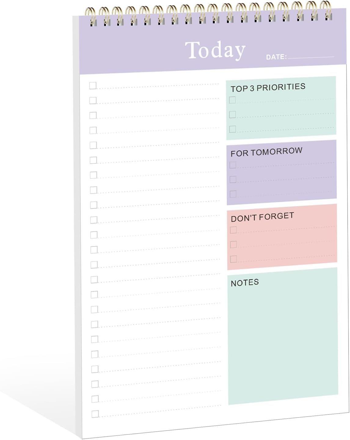 Weekly To Do List Notepad, Undated Planner with 52 Sheets (8.5''x11''), Desk Weekly Planner for Women & Man, Home School & Work