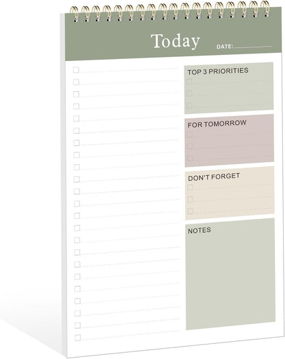 Weekly To Do List Notepad, Undated Planner with 52 Sheets (8.5''x11''), Desk Weekly Planner for Women & Man, Home School & Work