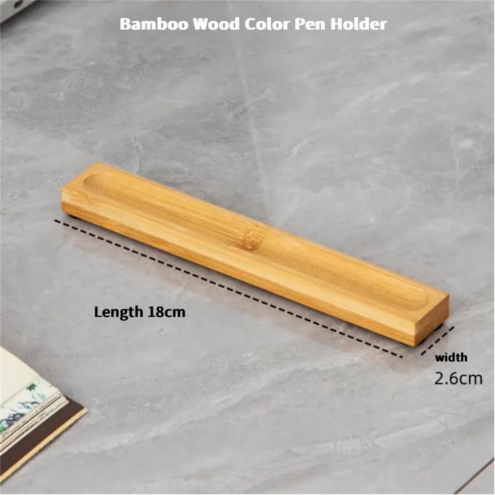 Pen holder Organizer of Office desks,Walnut Desk Pen Stand,Wave Pen Tray Accessory,Teacher Gifts,Suitable for School,Home,Desktop Art Accessories (Walnut, 5 Grid)