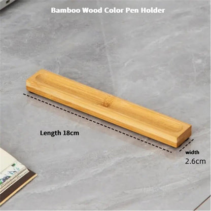 Pen holder Organizer of Office desks,Walnut Desk Pen Stand,Wave Pen Tray Accessory,Teacher Gifts,Suitable for School,Home,Desktop Art Accessories (Walnut, 5 Grid)