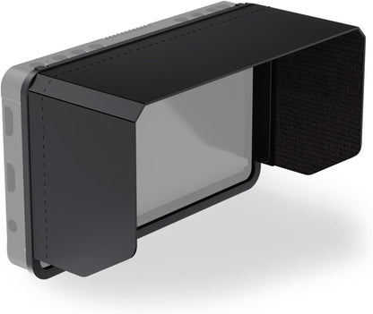 NEEWER Monitor Sunshade Hood for NEEWER F700 Camera Field Monitor, Three Side Sun Hood & Formfitting Frame, Easy Button Access, Hook & Loop Attached, MA007