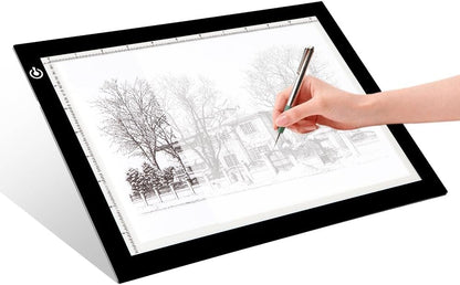 LitEnergy A3 Copy Light Board Tracing Box, Ultra-Thin Adjustable Drawing Tablet USB Power Artcraft LED Tracer Pad for Diamond Art Painting Accessories, Streaming, Sketching, Animation, Stenciling