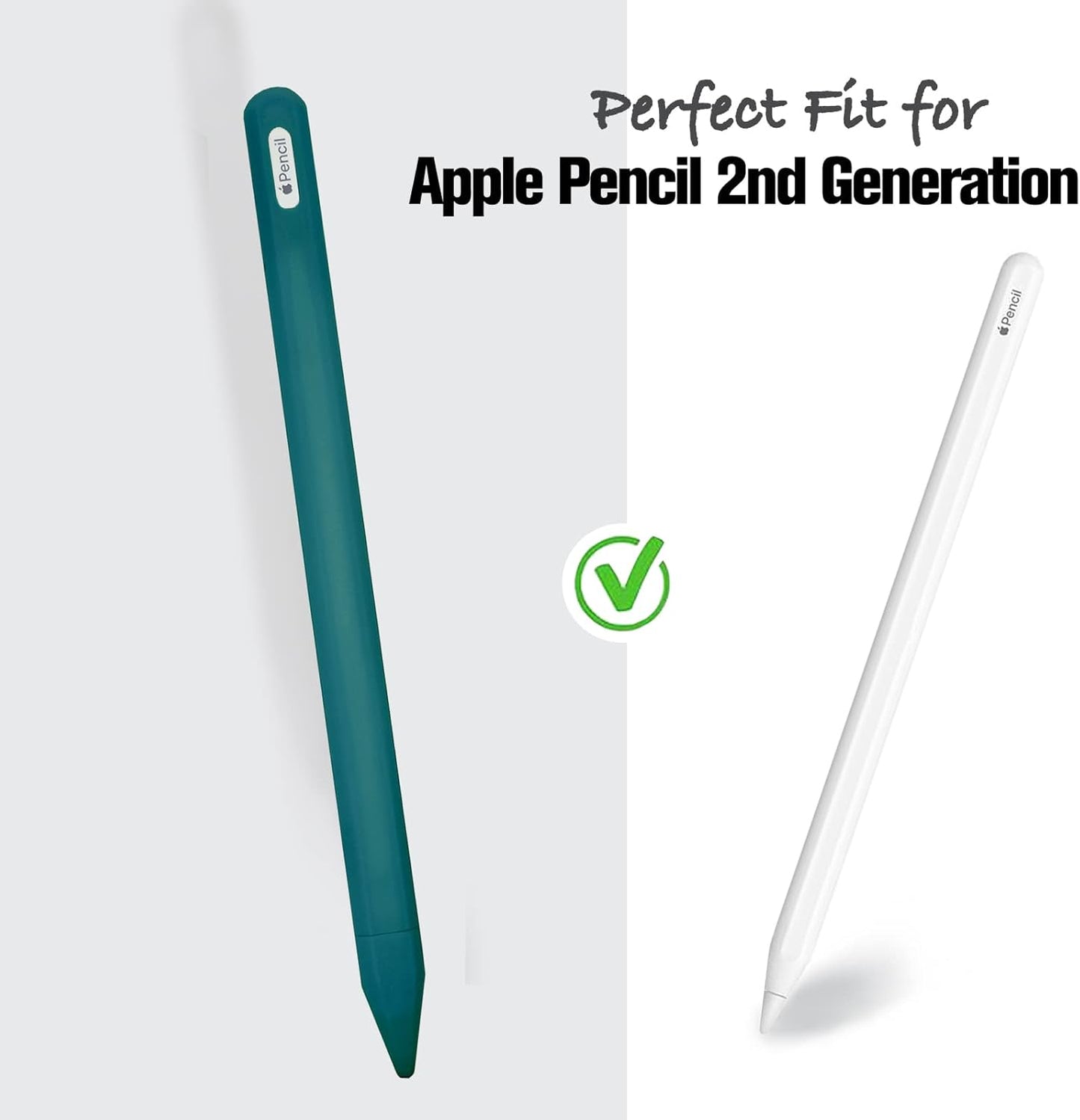 KELIFANG Silicone Case for Apple Pencil Pro 2024 & Apple Pencil 2nd Generation, Cute Pink Protective Skin Sleeve Cover Holder Grip and Tip Cap Accessories Compatible with iPad Pro 11 12.9 13 Inch