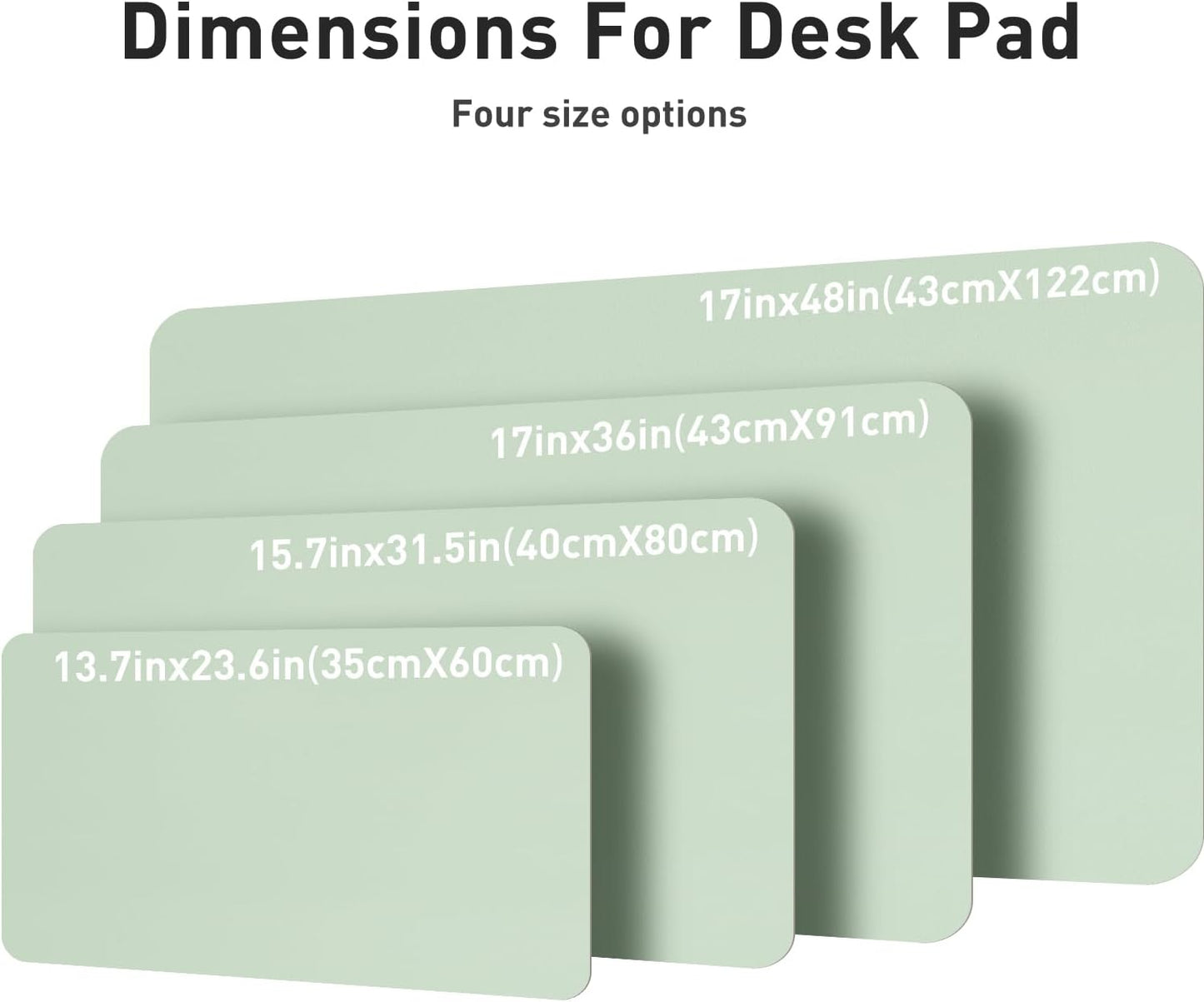 Aothia Leather Desk Pad Protector, Mouse Pad, Office Desk Mat, Non-Slip PU Leather Desk Blotter, Laptop Desk Pad, Waterproof Desk Writing Pad for Office and Home(Dark Blue,31.5" x 15.7") - Colors A