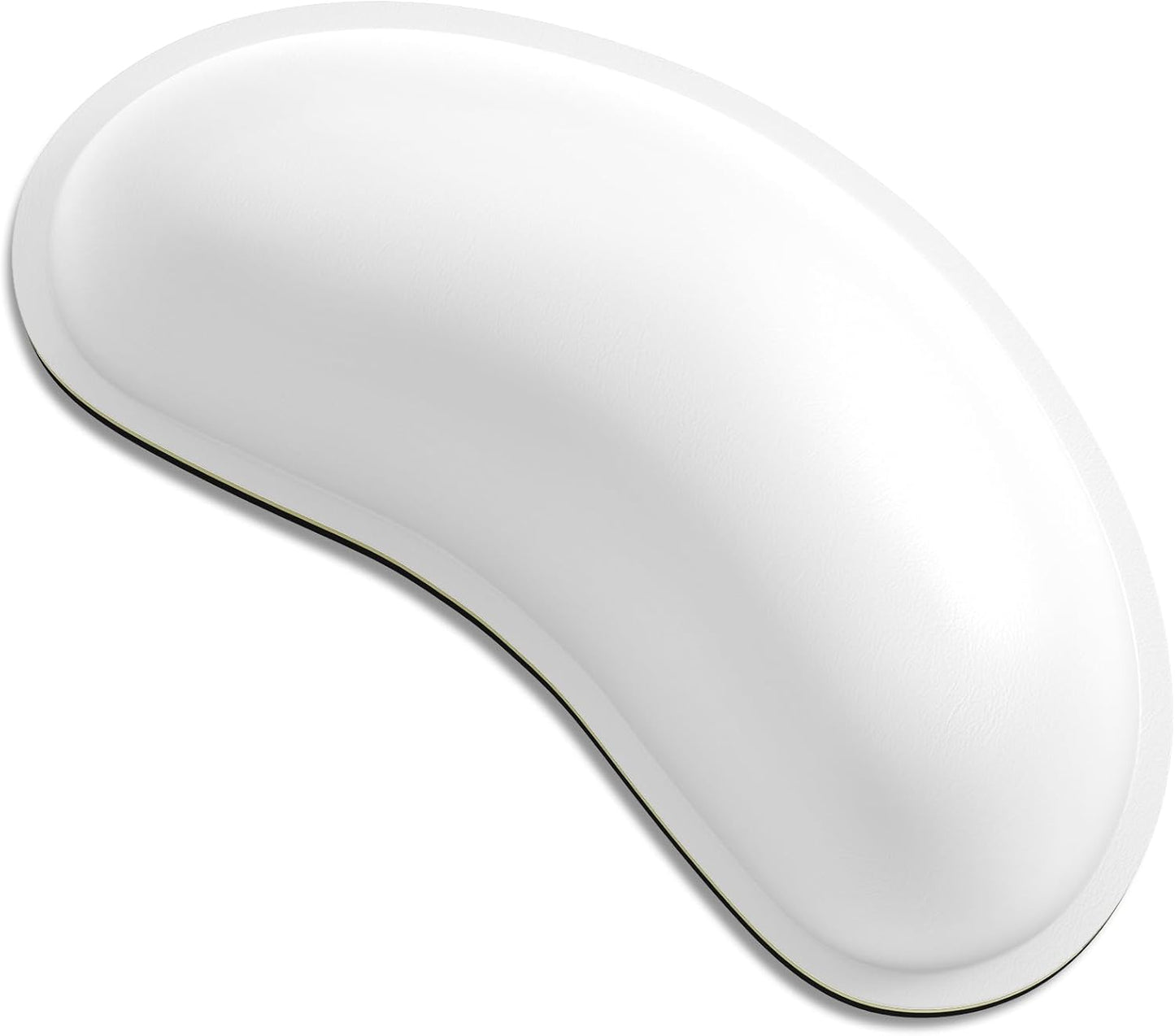 Dapesuom Mouse Wrist Rest, Ergonomic Memory Foam Mouse Wrist for Computer Desk Mats Support, PU Leather Hand Rest Pad Cushion for Gaming, Laptop, Men, Women, Pain Relief & Easy Typing, Black