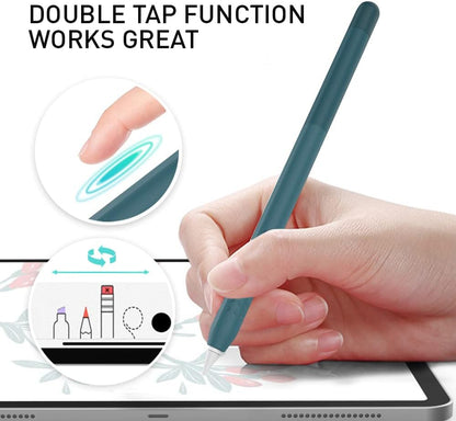 Delidigi for Apple Pencil Pro Case (2024) & Apple Pencil 2nd Generation Sleeve,Soft Silicone Grip Cover,Magnetic Charging Compatible,Double Tap Support,Gradient Color Design