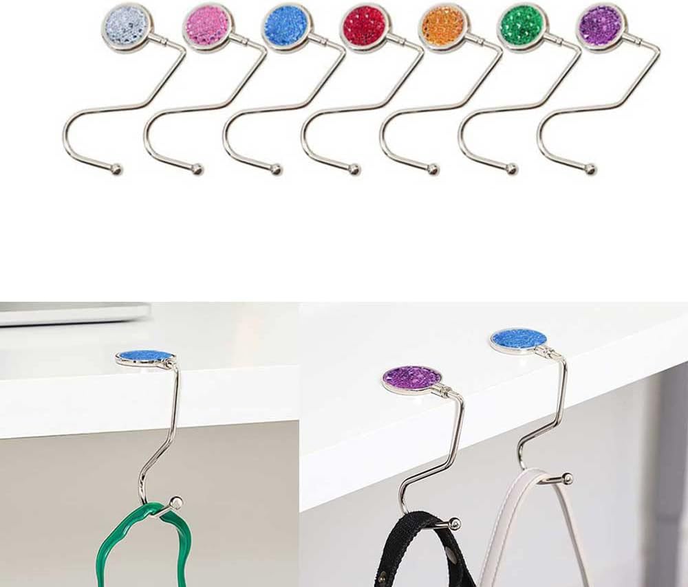 TopHomer Portable Table Bag Holder Hanging Bag Hook Cute Home School Library Office Under Hanging Metal Holder Gifts