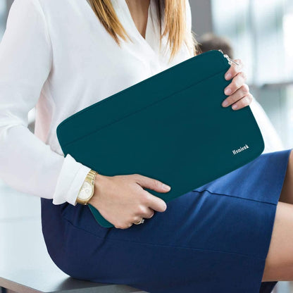 Laptop Case Sleeve 15.6 inch, Shockproof Protective Notebook Case with Accessory Pocket, Briefcase Carrying Laptop Cover for 15.6" HP, ASUS, Dell, Lenovo, Acer, Black