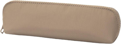 Canvas Pencil Case Cotton Canvas and Simple Multifunctional Pencil Bag Zipper Portable Storage (Black)