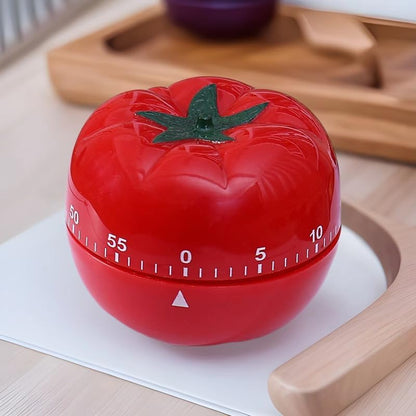 Kitchen Timer, 60-Minute Mechanical Countdown Timer, Red
