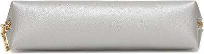 Canvas Pencil Case Cotton Canvas and Simple Multifunctional Pencil Bag Zipper Portable Storage (Black)