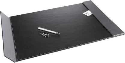 Artistic Monticello Executive Desk Pad, Smooth Writing Desk Mat That Protects Desktop from Scratches & Stains, 24" x 19", Black/Gray