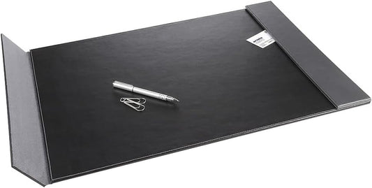 Artistic Monticello Executive Desk Pad, Smooth Writing Desk Mat That Protects Desktop from Scratches & Stains, 24" x 19", Black/Gray