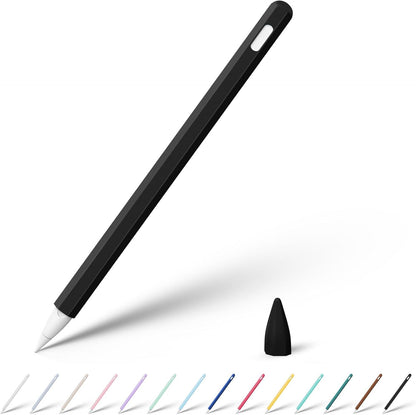 KELIFANG Silicone Case for Apple Pencil Pro 2024 & Apple Pencil 2nd Generation, Cute Pink Protective Skin Sleeve Cover Holder Grip and Tip Cap Accessories Compatible with iPad Pro 11 12.9 13 Inch