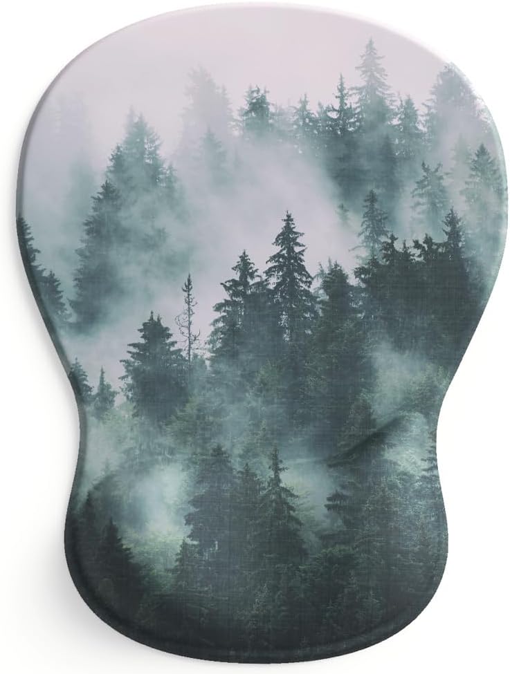 ErgoComfort Gel Wrist Rest Mouse Pad-Ergonomic Office Mousepad with Wrist Support-Non-Slip, Design Desk Accessories Mat for Home&Game Decor (06Mocha Sand)