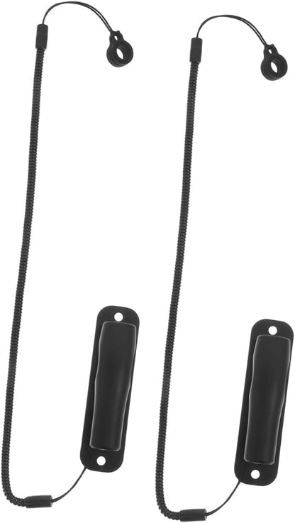 jojofuny Universal Stylus Pen Lanyard with Spring Rope and Adhesive Holder Anti-Lost Retractable Pen Leash for Tablet Desk Office and School Use 2 Pack