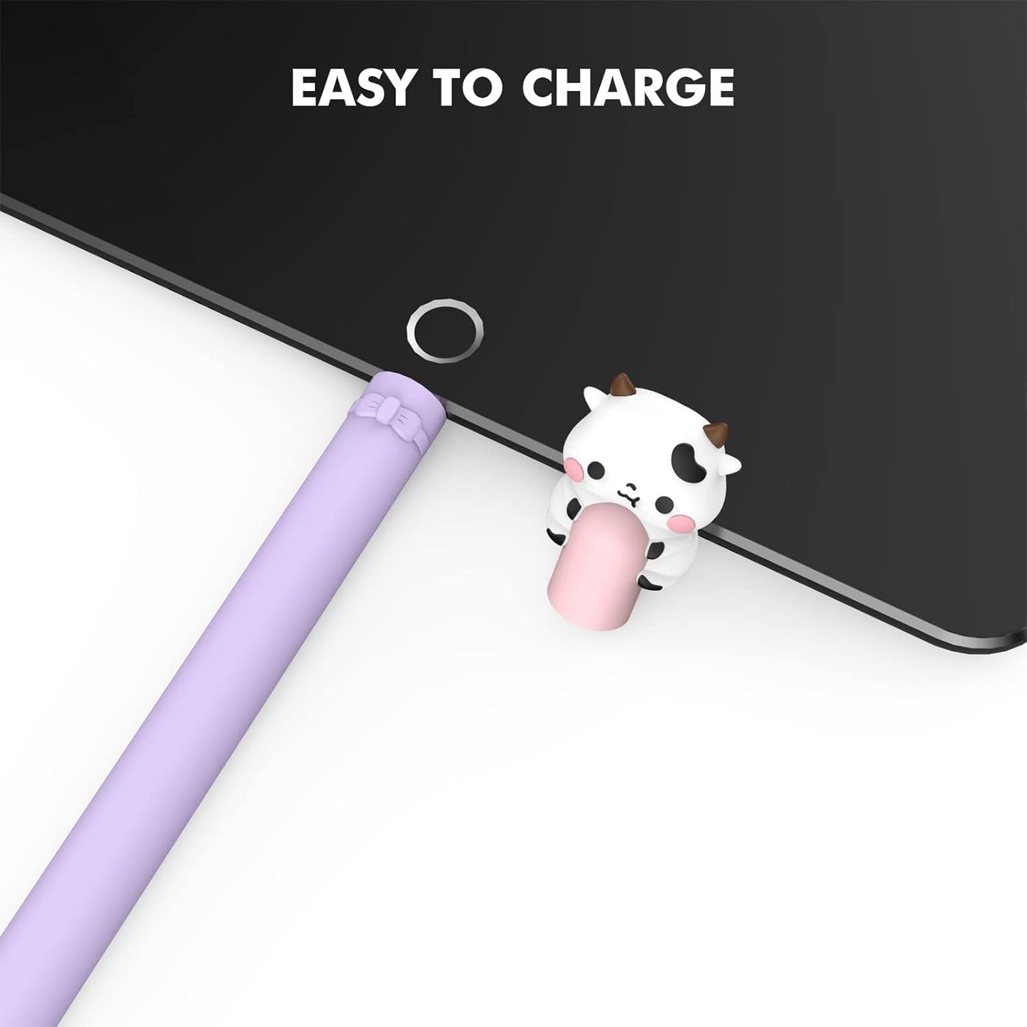 NIUTRENDZ Cute Bear Apple Pencil Case for Apple Pencil 2nd Generation Case Silicone Protective Cover Sleeve Skin Accessories (Brown, Apple Pencil 2nd Generation)