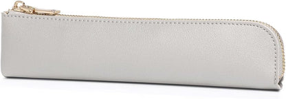 Canvas Pencil Case Small Pencil Pouch Slim Lightweight Pen Case Holder Cute Zipper Bag for School Office