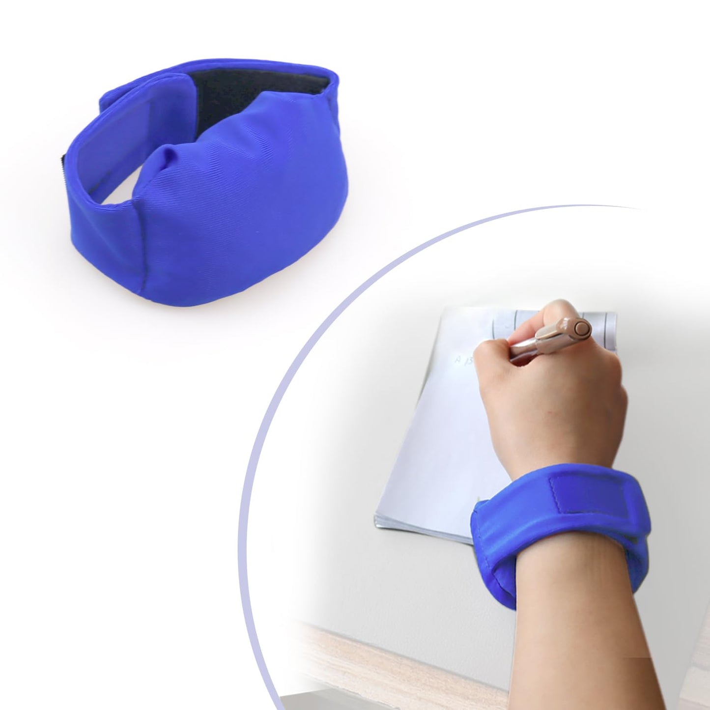 2 Pack Wearable Mouse Wrist Rest Support Fidget Wrist Band with Beads Perfect Wrist Support for Carpal Tunnel Pain Relief