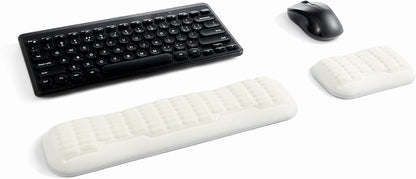 UnivoColors Ergonomic Mouse Wrist Rest,Latest 3.0 Wave Curve Design,High-Resilience Memory Foam Non-Slip Base,Reduces Wrist Fatigue,Ideal for Office Gaming & Long Hours of Use(Black)