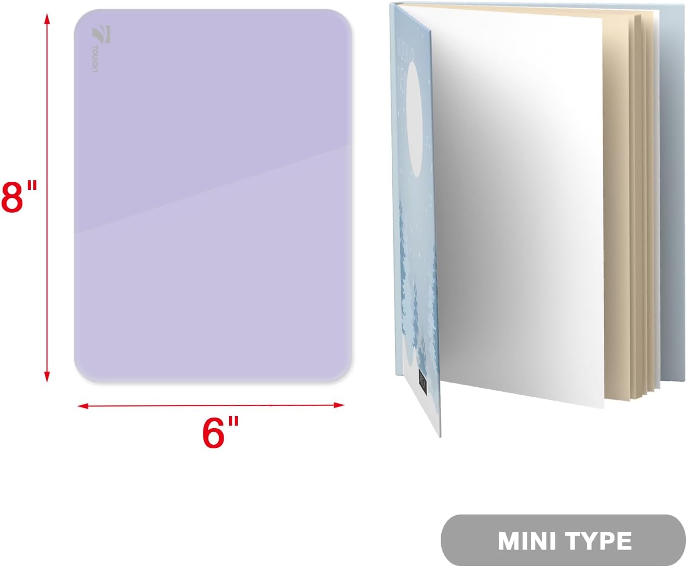 TOWON Small Glass Dry Erase Board, Desk White Board with Standing, Mini Whiteboard Easel Pad Set, Stenography Artifact for Office, Home and School Supplies, 8x6 Inches, Black