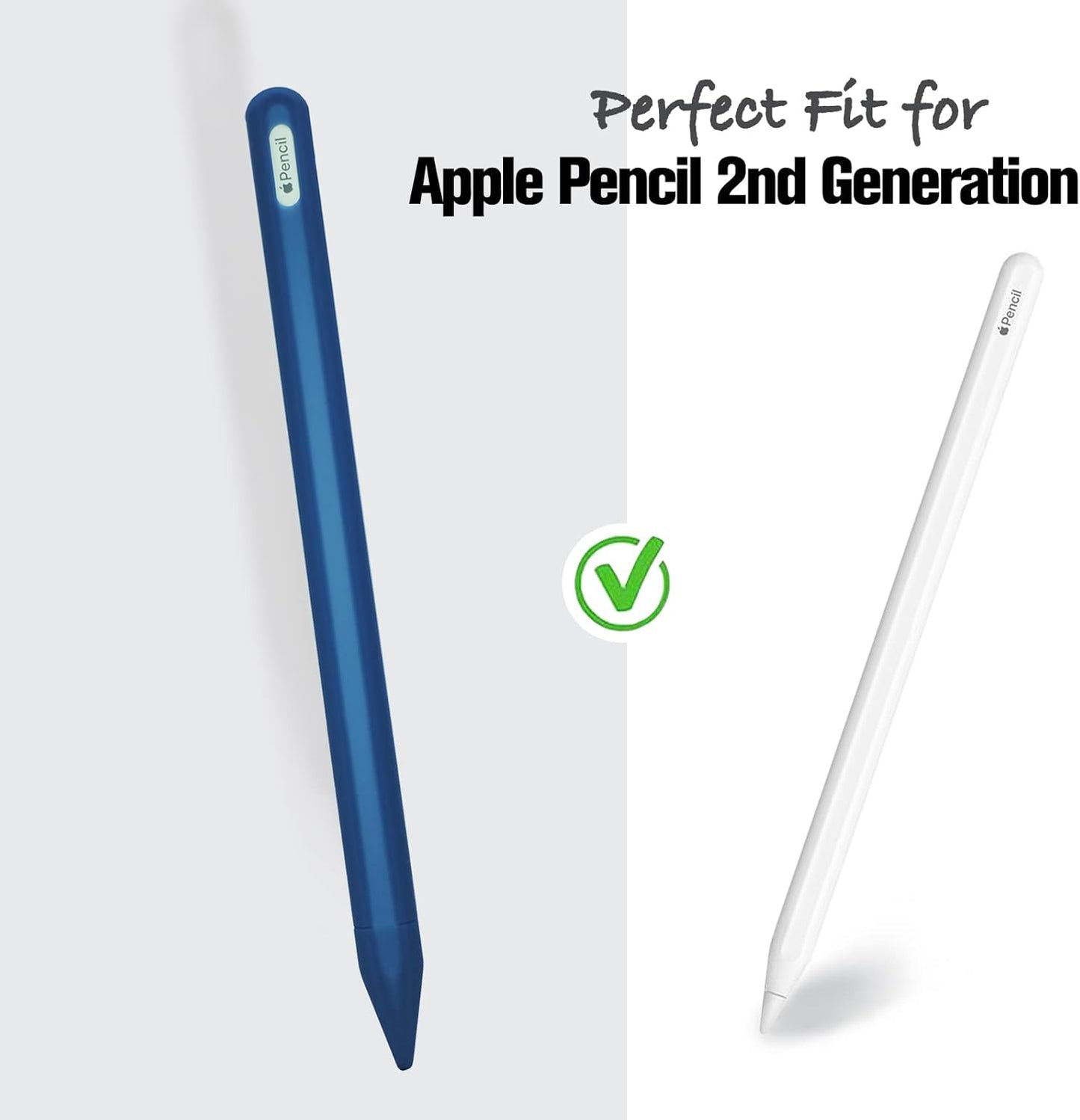 KELIFANG Silicone Case for Apple Pencil Pro 2024 & Apple Pencil 2nd Generation, Cute Pink Protective Skin Sleeve Cover Holder Grip and Tip Cap Accessories Compatible with iPad Pro 11 12.9 13 Inch
