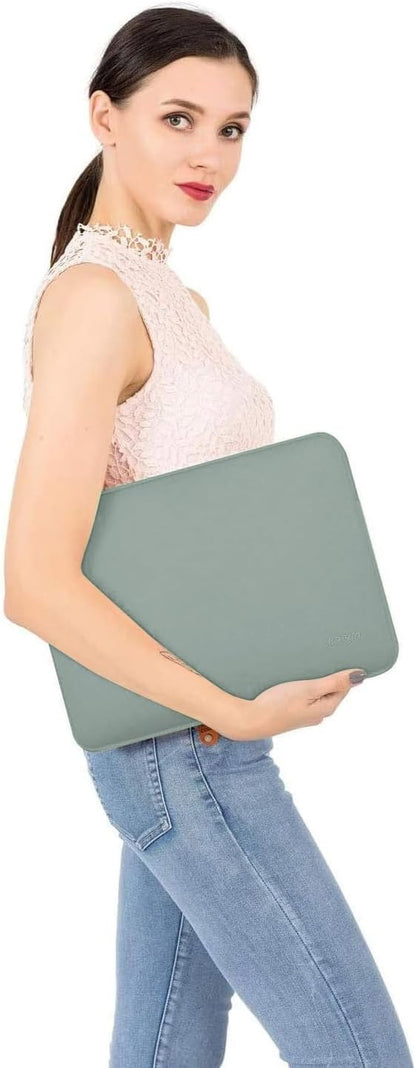 MOSISO Laptop Case 13.3 inch, 13-13.3 inch Laptop Sleeve Bag Compatible with MacBook Air/Pro 13/Pro 14 M5 M4 M3 M2 M1, HP Dell ASUS Lenovo, Neoprene Computer Sleeve Bag with Small Case, Baby Pink - Colors B