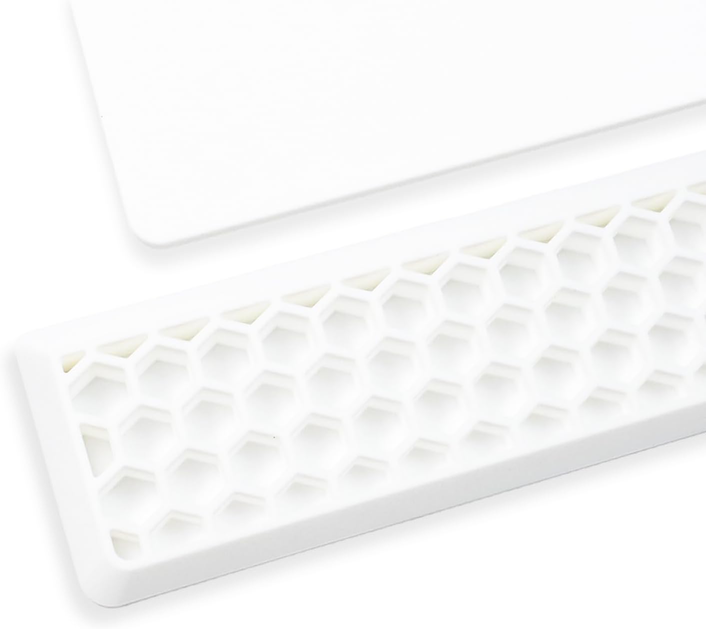Ergonomic 75% Keyboard Wrist Rest-12.8" Silicone Non-Slip Keyboard Cushion, Computer Wrist Rest, Relief of Hand Pain(Grey)