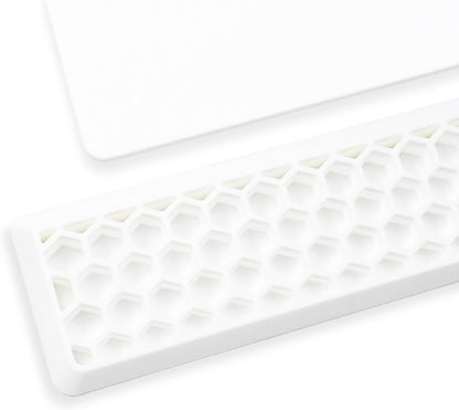 Ergonomic 75% Keyboard Wrist Rest-12.8" Silicone Non-Slip Keyboard Cushion, Computer Wrist Rest, Relief of Hand Pain(Grey)