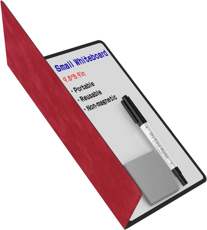 Portable Small White Board Dry Erase Board, Reusable 9.5 * 6.6in Notebook Memo, Office Home Supplies Desk Accessories MH760 (Pink)
