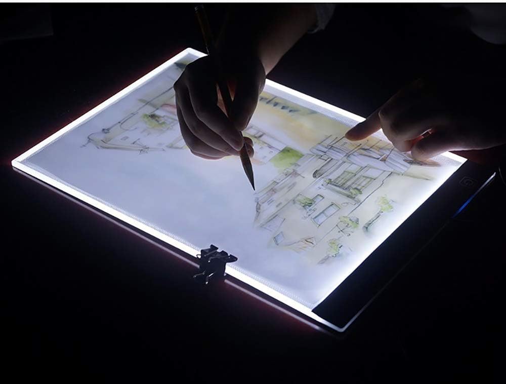 Diamond Painting A4 Ultra-Thin Portable LED Light Box Tracer USB Power Cable Dimmable Brightness LED Artcraft Tracing Light Pad for Artists Drawing Sketching Animation Stencilling X-ray Viewing