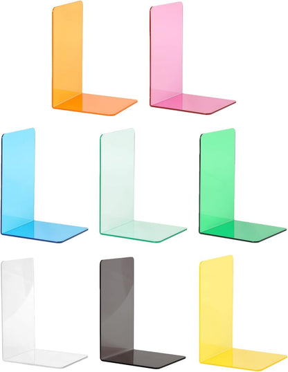 Book Stand for Display, Clear Bookends for Bookshelves, Decorative Book Holder for Music Sheets and Magazines