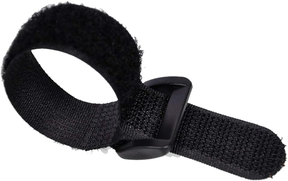 Fastening Nylon Strap with Buckle,10Pack Reusable Self-Adhesive Hook and Loop Cable Securing Straps,Adjustable Cinch Straps for Cords Organized and Tidy(1" x 8")