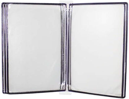 Wall Mount Reference Display System, Document Display Holders a4 with 5 Panels and 10 Pockets for 35 * 24 4.5CM,Folders(B)