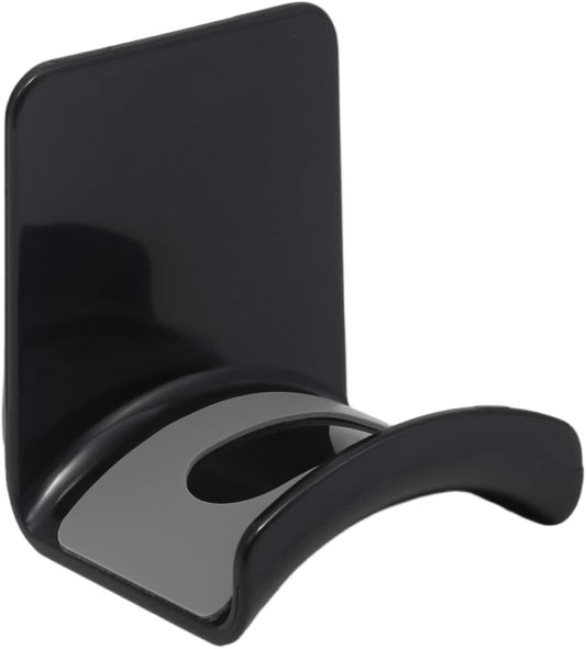 1Pcs White ABS Plastic Headphone Stand Hanger, Hanging Headset Holder Hook Under Desk, Adhesive Earphones Hangers for Desk Headphone Hanger, Most Headphones and Controller