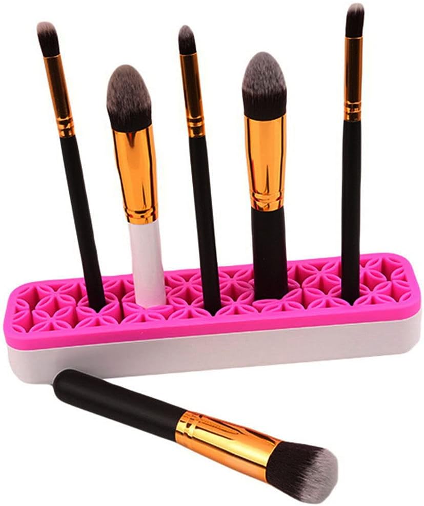 Brush Storage Box Sew Desktop Organizers Diamond Painting Pen Holder Sewing Craft Tool Holder, Rose Red